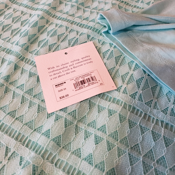 Croft&Barrow 3/4 sleeve top - Picture 4 of 4